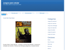 Tablet Screenshot of juegosparacelular.org